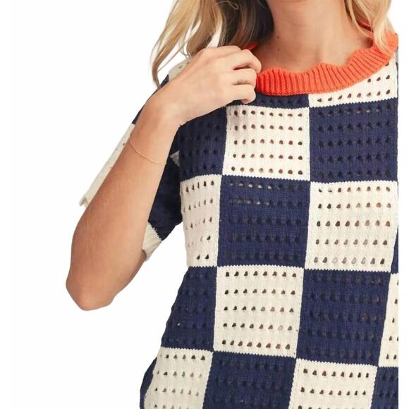 NEW JODIFL highway run sweater in checkered - Picture 5 of 5